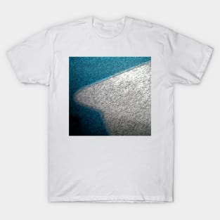 Blue and white curve T-Shirt